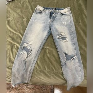 Nasty Gal Distressed Denim